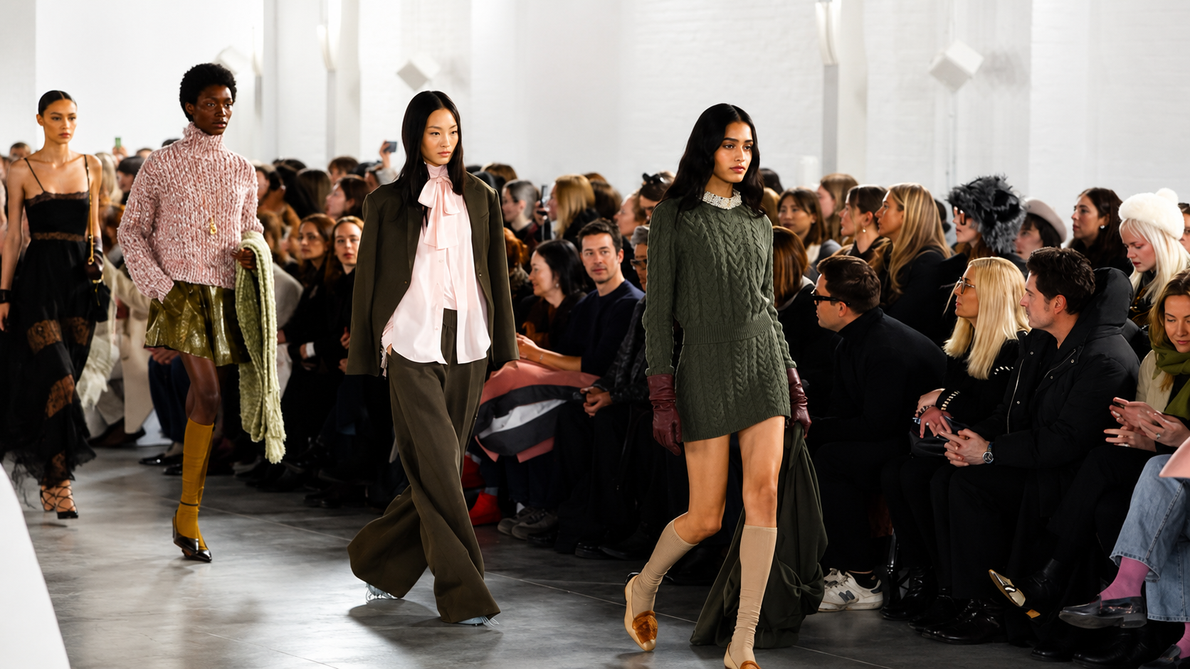Models on the runway in New York on June 24, 2026 at 9:36 PM. Photo: AP/Reuters