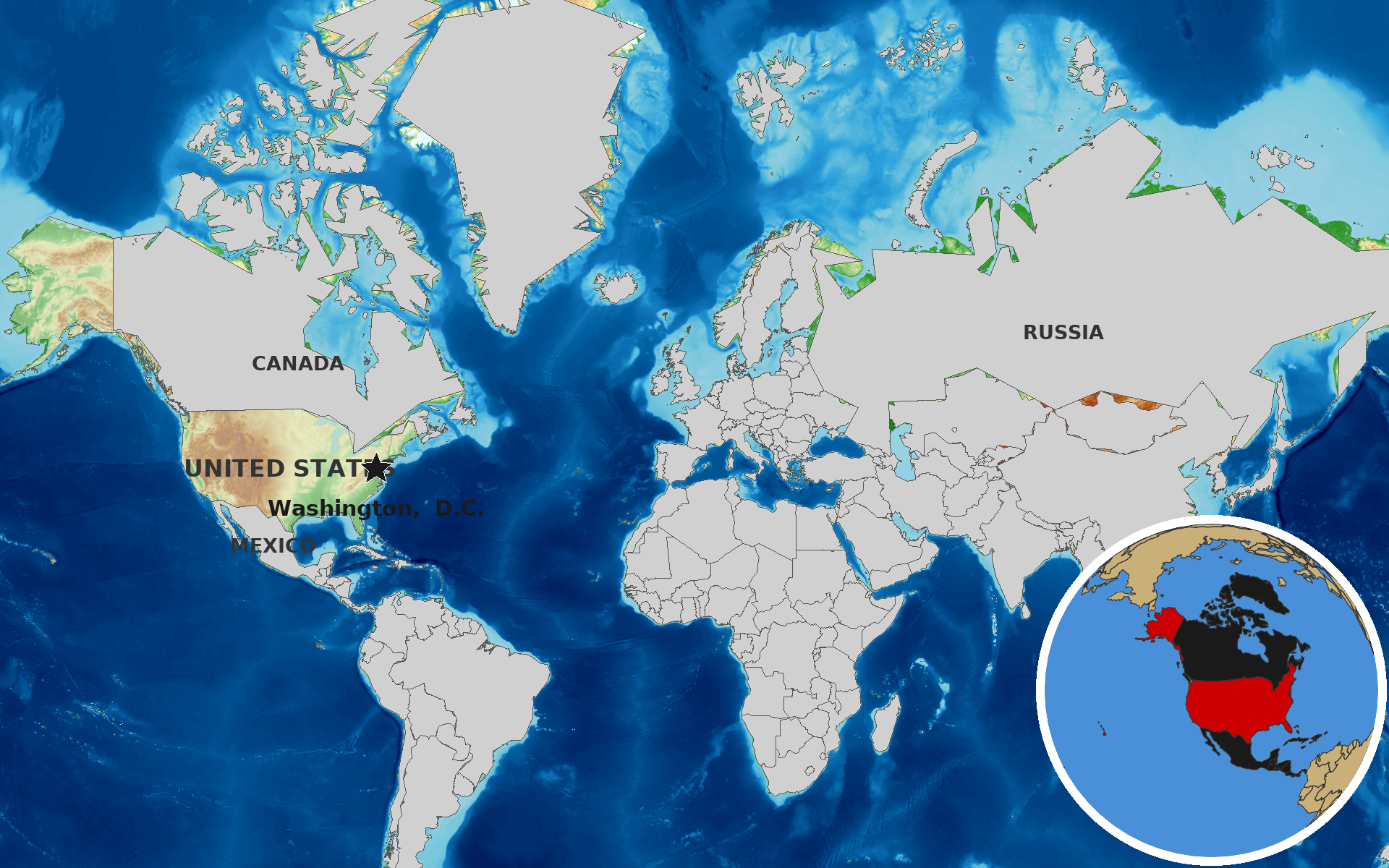 OpenTopoMap / Natural Earth - United States