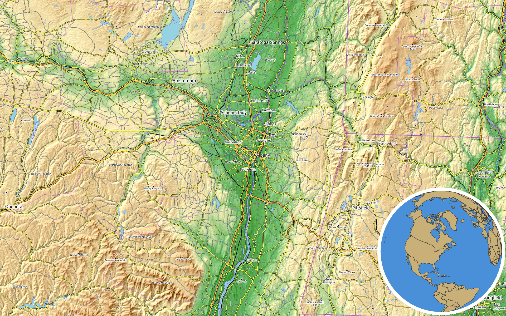 Source: OpenTopoMap / Natural Earth - New York
Note: Map generated by NewsFindr for New York on July 15, 2026 at 12:51 PM ET