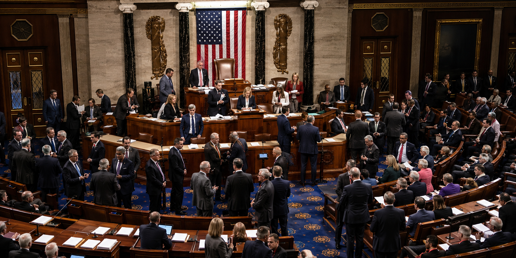 Lawmakers gather in US House for congressional debates in Washington, D.C. on July 19, 2026 at 9:33 PM. Photo: Zenger