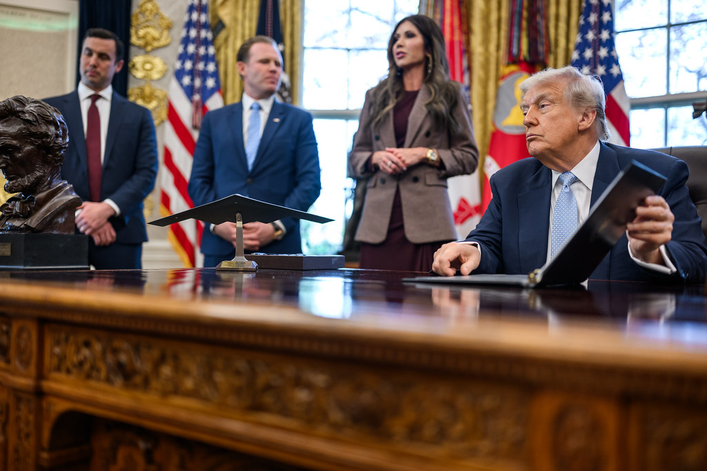 President Donald J. Trump claimed a new agreement with Venezuela is the largest oil deal ever reached at WASHINGTON D.C.
