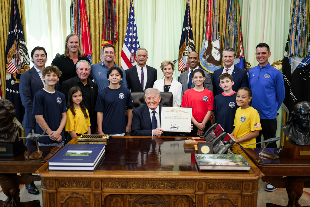 President Donald J. Trump shared a news report at Washington D.C.
