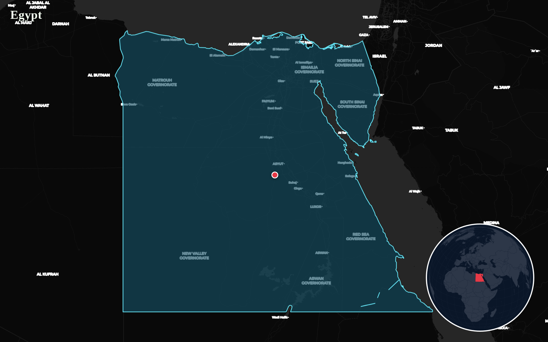 Protomaps / Natural Earth - Egypt