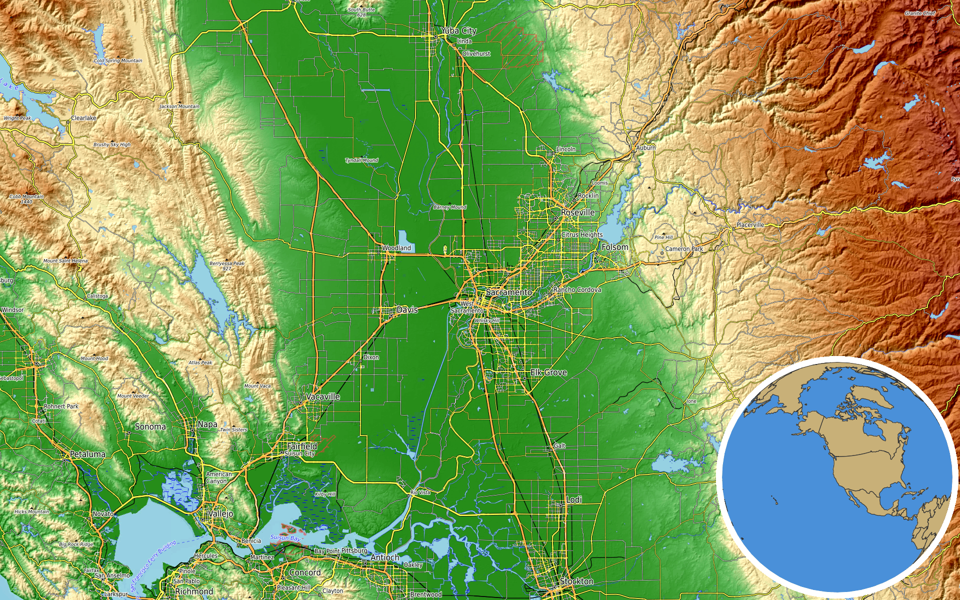 OpenTopoMap / Natural Earth - El Segundo, California
