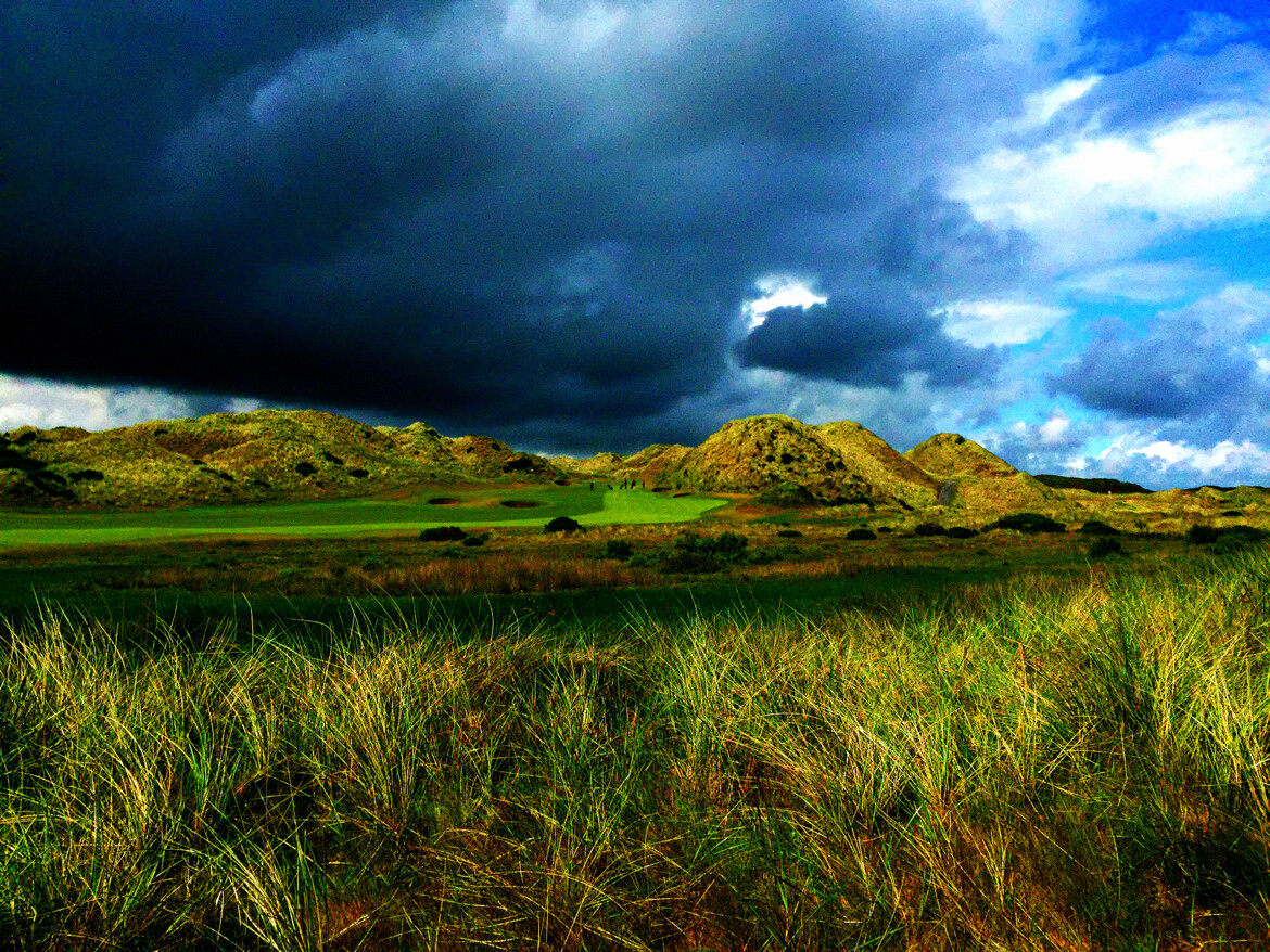 Trump International Golf Links course is pictured near Aberdeen, Scotland on 08/08/2026. The promotion of the private property by President Donald J.