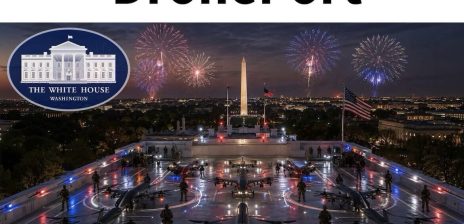 Trump posts DronePort image touting military drones atop White House ballroom