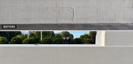 Trump posts before-and-after images of concrete repair project