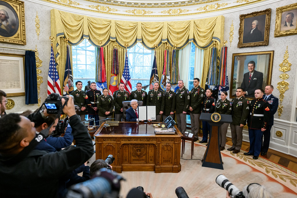 President Donald J. Trump posed at WASHINGTON D.C.