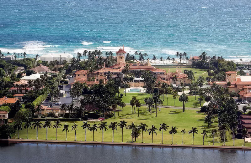 Mar-a-Lago Club is seen in Palm Beach, Florida on 09/06/2026. Former President Donald J.