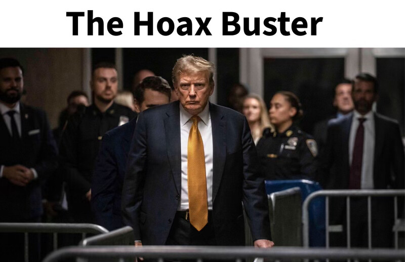 Trump calls himself “The Hoax Buster” in Truth Social image