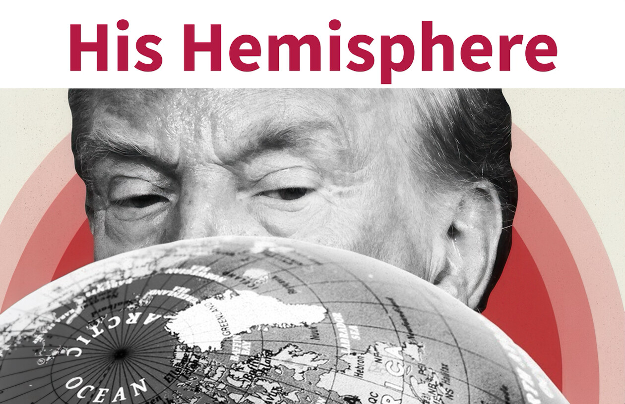 Trump Posts “His Hemisphere” Image Featuring Greenland and the Arctic