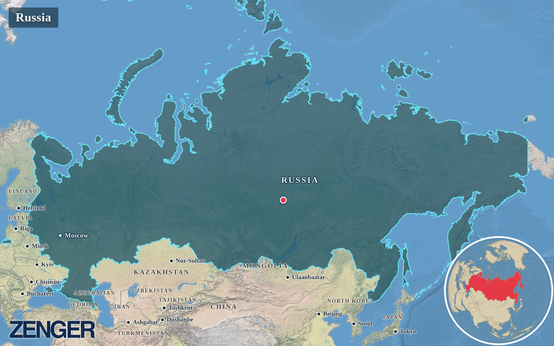 Protomaps / Natural Earth - Russia