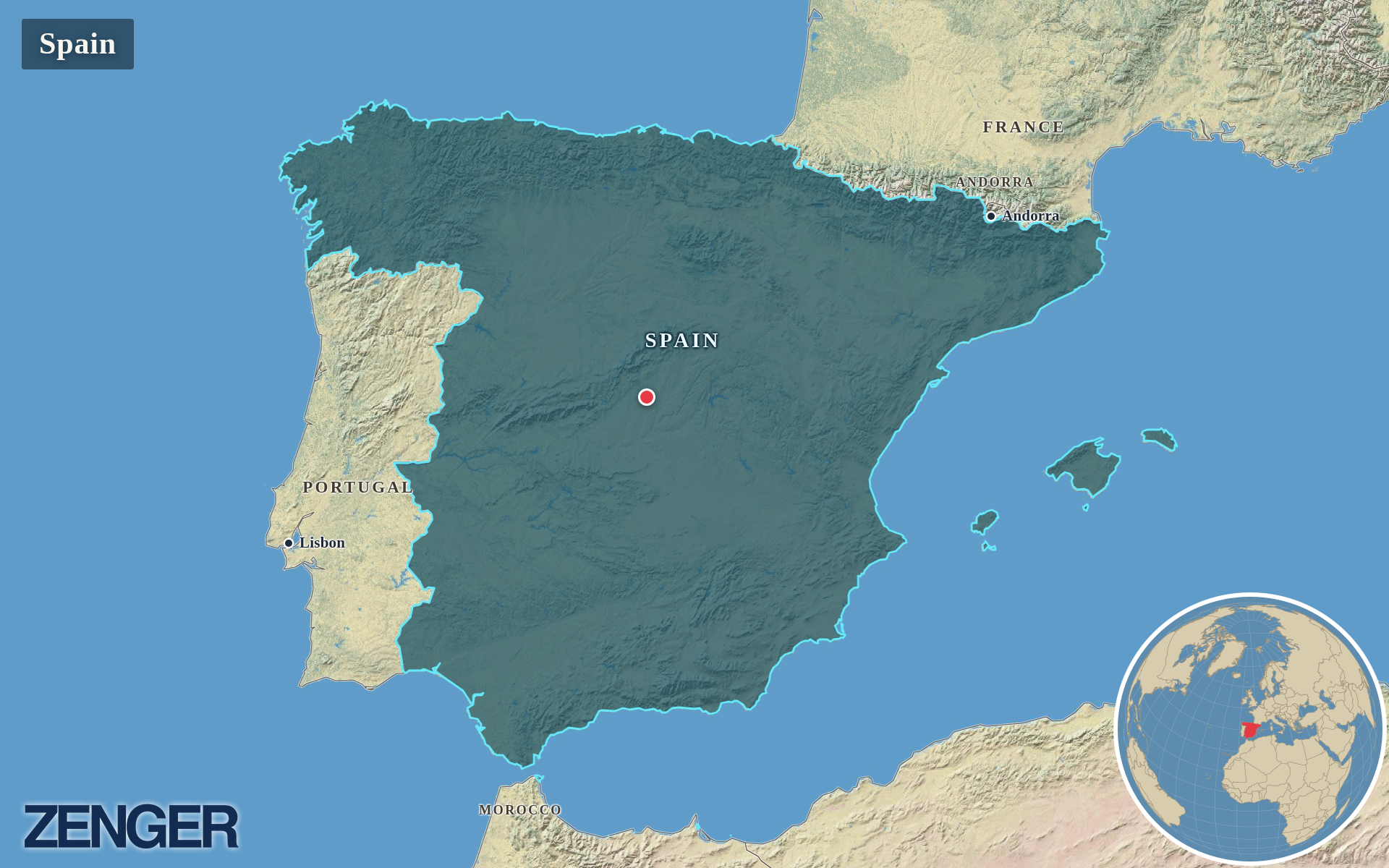 Protomaps / Natural Earth - Spain