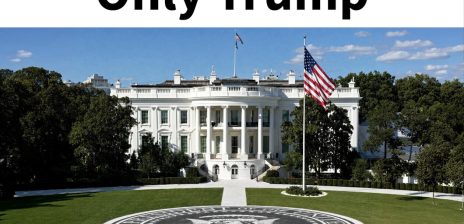 Trump Posts “Only Trump” Image With Columned Building and Presidential Seal