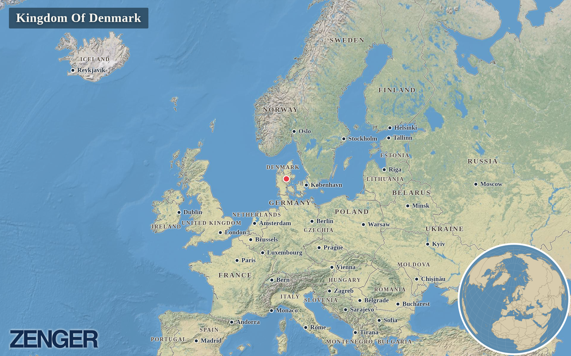 Protomaps / Natural Earth - Kingdom Of Denmark