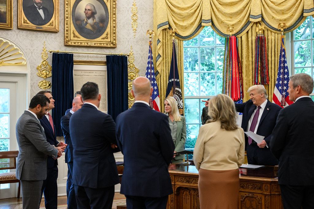 President Donald J. Trump posed at WASHINGTON D.C.