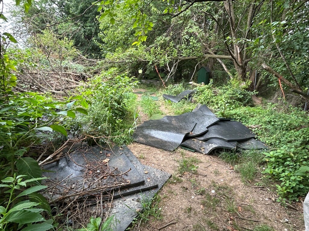 A neglected golf driving range, featuring a Range Servant ball dispenser, is depicted at an undisclosed location on 10/20/2026. Former President Donald J.