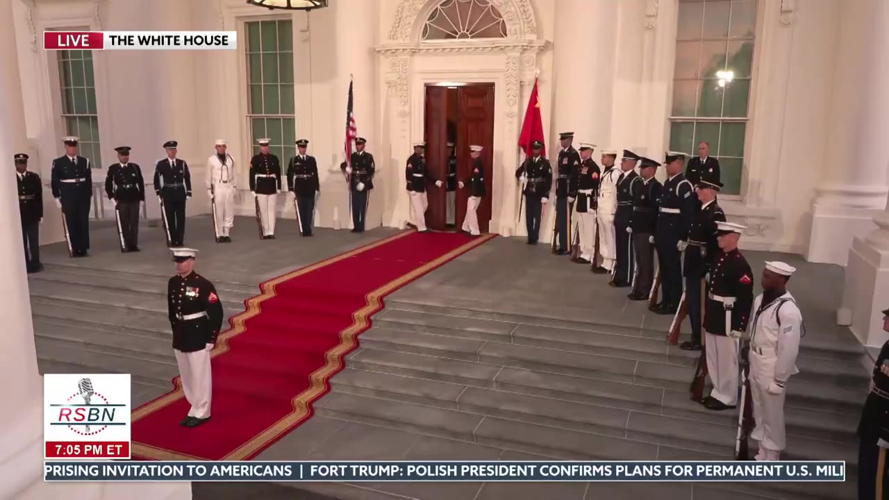 Trump Shares Military Drill Videos Without Commentary