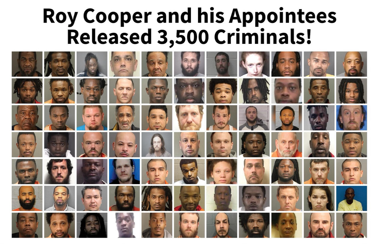 47th President Donald J. Trump shared a political graphic displaying a grid of mugshot-style photographs at WASHINGTON D.C.