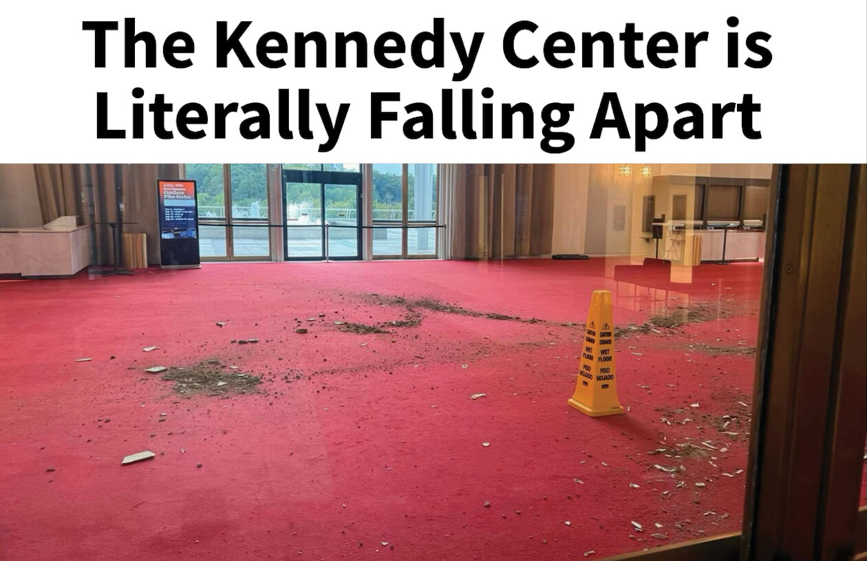 Trump Says Kennedy Center Is “Literally Falling Apart,” Blames Judge for Blocking Repairs