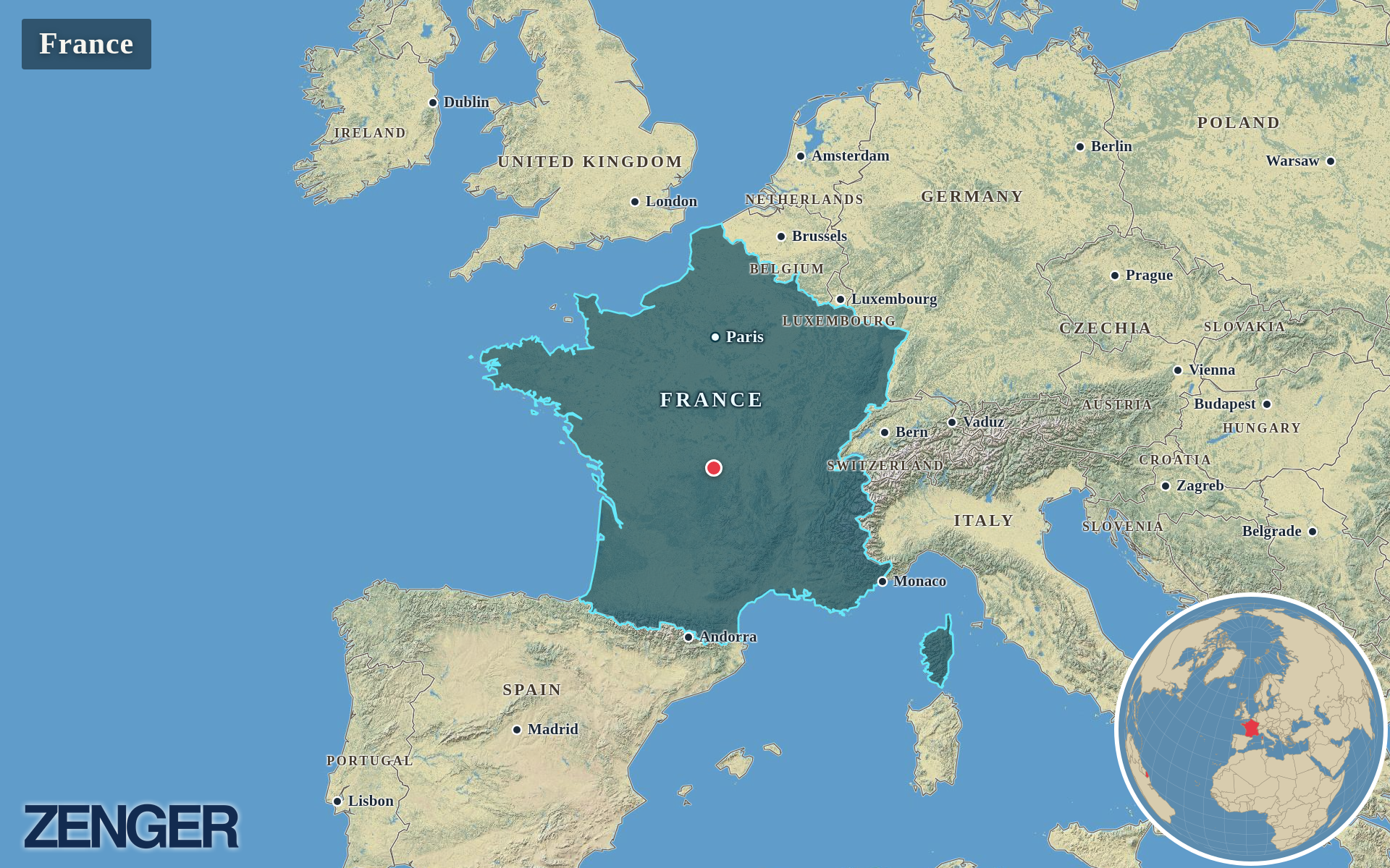 Protomaps / Natural Earth - France