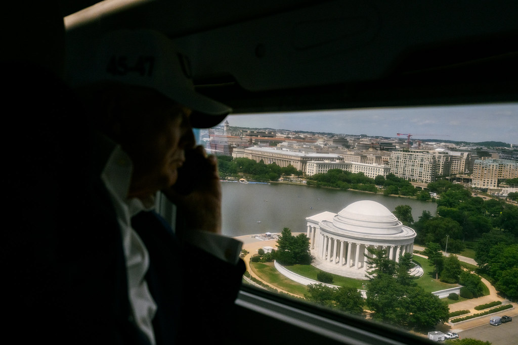 47th President of the United States Donald J. Trump comments at Washington D.C.