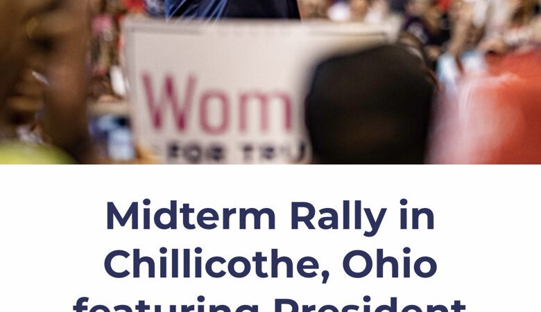 Trump Promotes Midterm Rally in Chillicothe, Ohio, Six Days Before Election