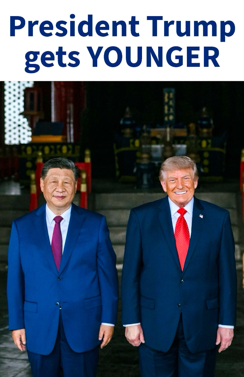 Trump Posts Image Claiming He Gets Younger