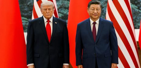 Trump Posts Image of Two Men Before U.S. and Chinese Flags