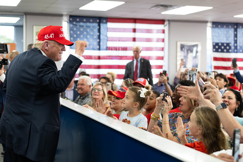 President Donald J. Trump posed at Washington D.C.