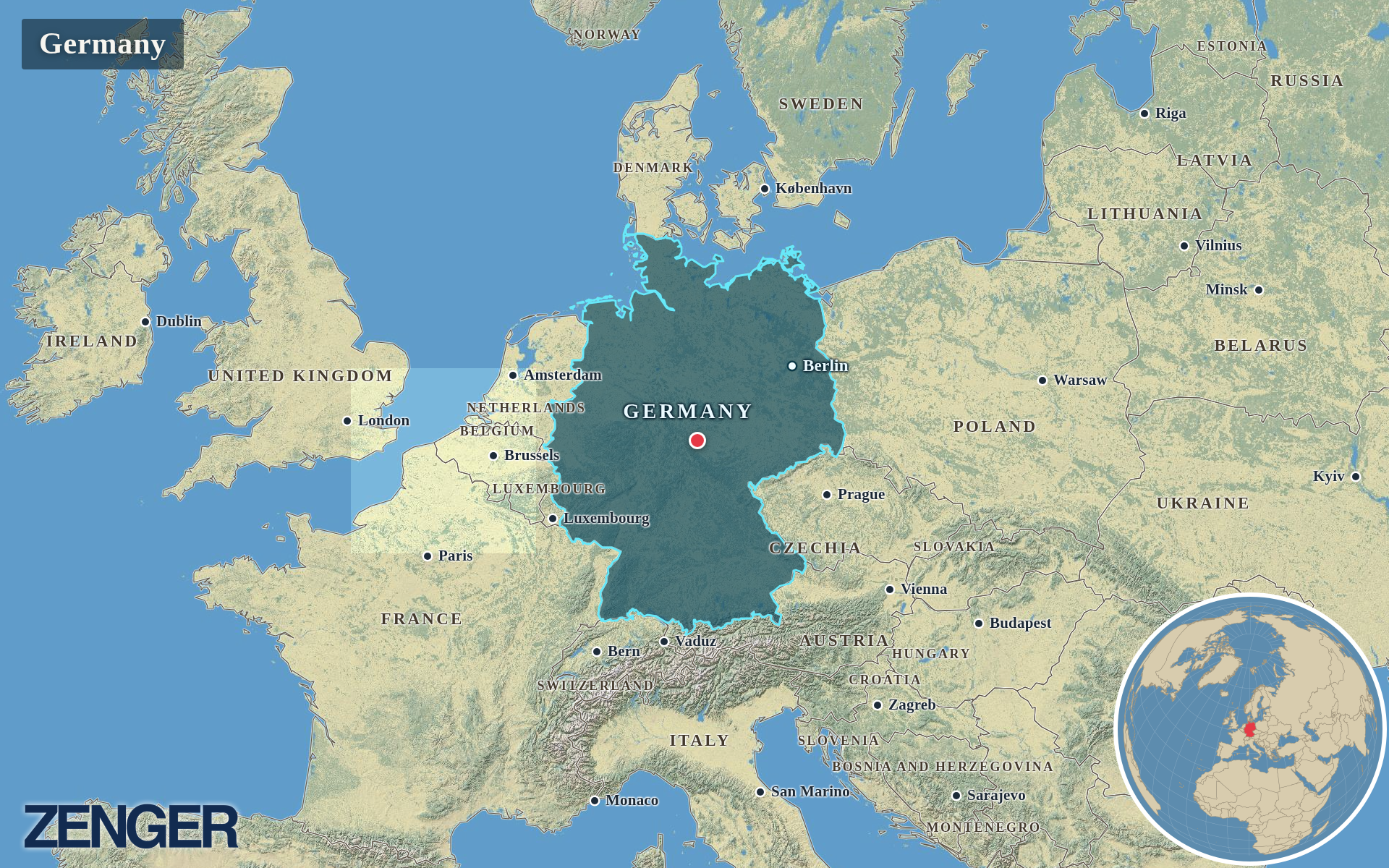 Protomaps / Natural Earth - Germany