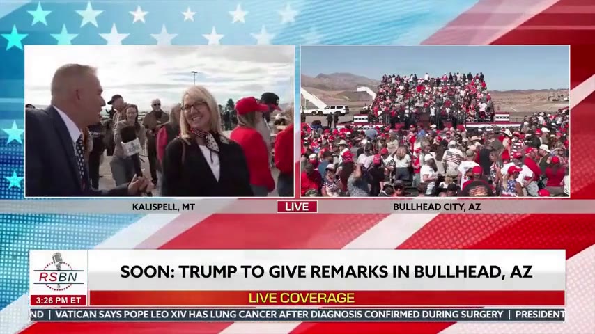 Trump Posts Rally Video Highlighting Supporter Praise in Arizona