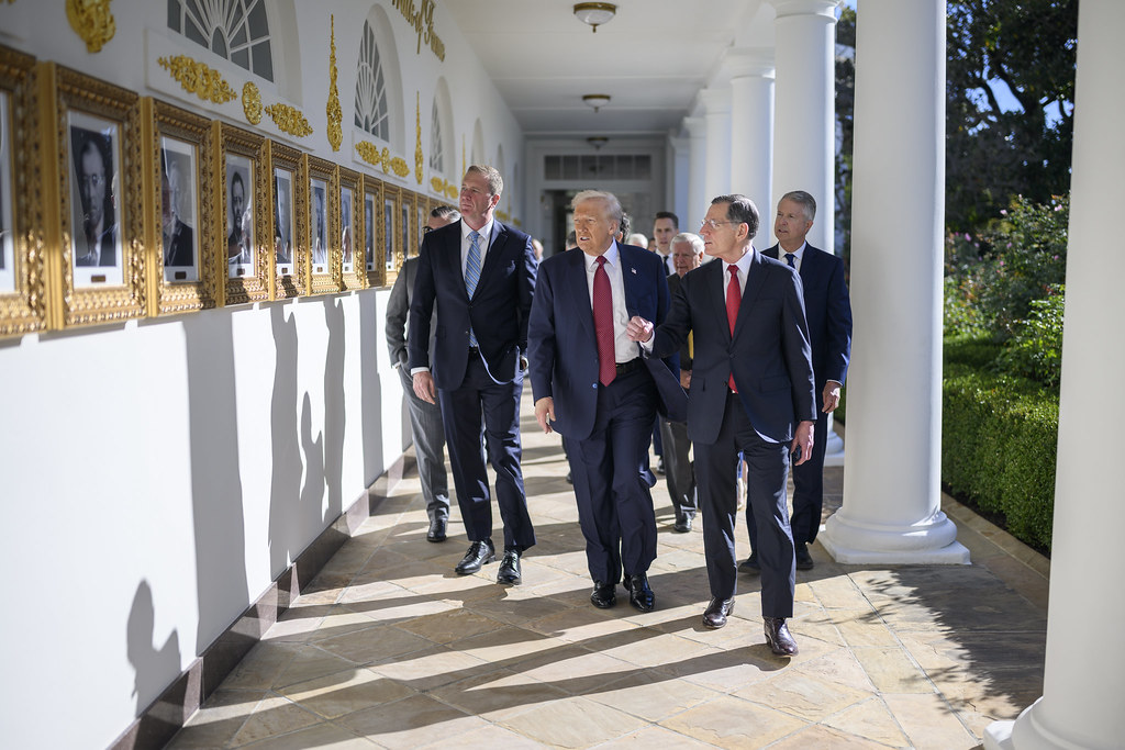 47th President of the United States Donald J. Trump issued endorsements for six Republican House candidates at Washington D.C.